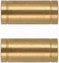 Ramrod pipe, brass, pistol forward pipe, plain for rib, round, for 3/8" ramrod